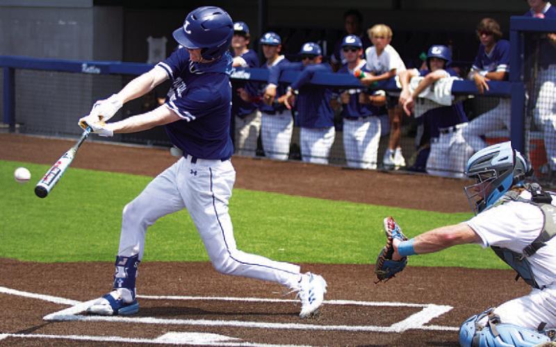 Peyton Sisson was hot at the plate throughout the playoffs. HUNTER KING | DISPATCH RECORD