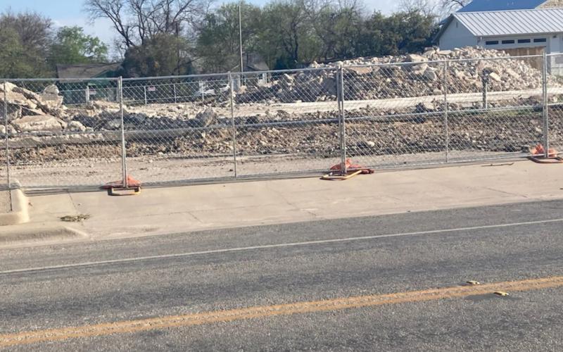 The site of the former county jail is just piles of rocks. Demolition of the detention center on Fourth Street took several weeks to complete. MONIQUE BRAND | DISPATCH RECORD