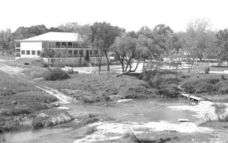 Photo of Sulphur Creek Crossing at the Hostess House. There is a low-water crossing on the left side and the remnants of some kind of concrete bridge on the right. Courtesy photo | jackson’s collection