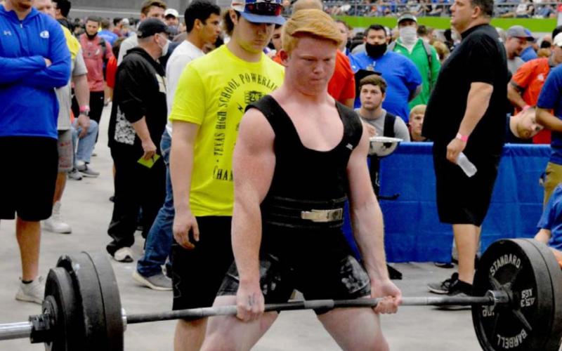 Westen Reid placed seventh in the 198 weight class, and he outlifted the silver medalist in bench press and deadlift but not squat. JEFF LOWE | DISPATCH RECORD