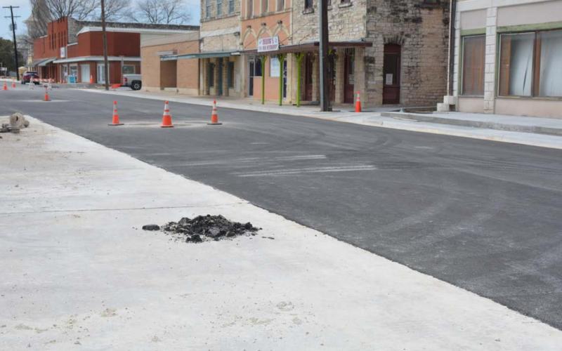 Work to rehabilitate the roadway