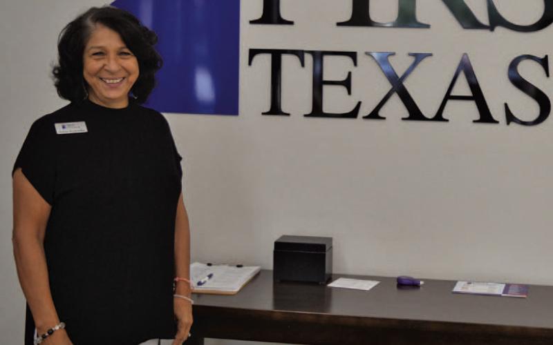 First Texas Bank’s Sylvia Hernandez will mark her last day in the office on Friday after a 50-year career. ERICK MITCHELL | DISPATCH RECORD