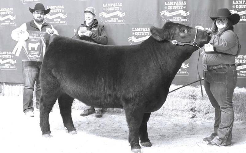 This year’s reserve champion steer was shown by Cora Groves. JOYCESARAH MCCABE | DISPATCH RECORD
