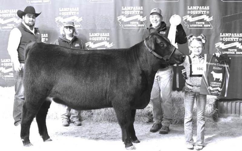 Taking home the reserve champion heifer award was Kylee Davis. This marked her first time to show cattle in the ring. JOYCESARAH MCCABE | DISPATCH RECORD