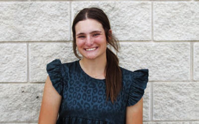Name: Paige Rutland Class: Senior Sport: Golf Favorite School Subject: Math Favorite Vacation: Marco Island, Florida One Person To Meet: Megan Maroney Main Goal This Season: Medal at state