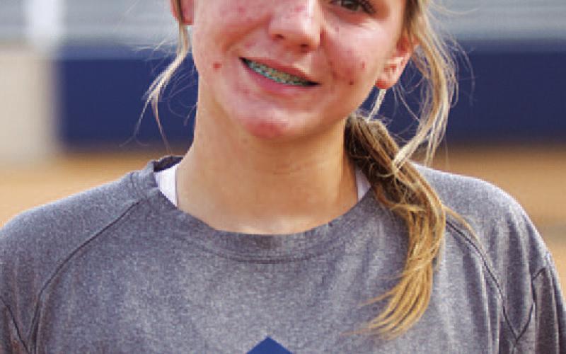 Name: Addisyn Phillips Class: Freshman Sport: Softball and Volleyball Favorite Teacher or Coach: Coach Messer Favorite Place in Lampasas: Mojo’s One Person You Look Up To: My dad Main Goal This Season: See improvement in myself.