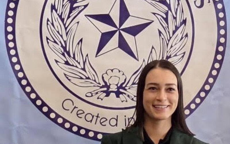 Courtesy photo Michaela Ellison of Dallas is a recent inductee in the State Bar of Texas. She was a member of the Lampasas High School Class of 2014.