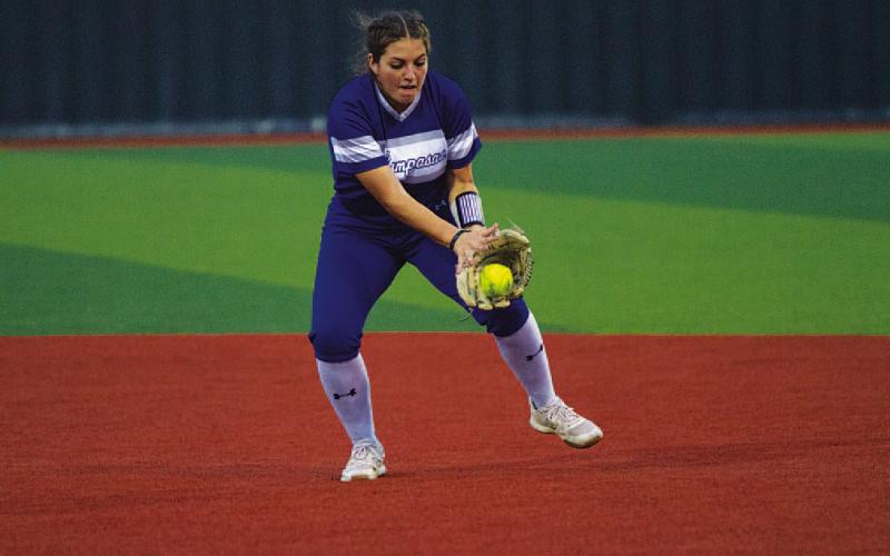 HUNTER KING | DISPATCH RECORD Julia Ybarra made multiple big defensive plays at second base in the contest.