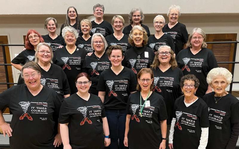 This group of singers will offer a performance Nov. 19 at the Cultural Activities Center in Temple. Chisholm Trail Chorus is celebrating its 40th anniversary this year. courtesy photo | chisholm trail chorus
