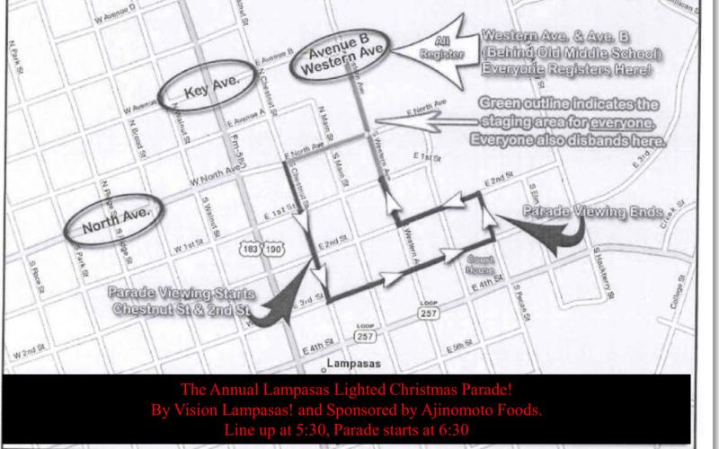 Viewing noted for Holidazzle Lighted Christmas Parade