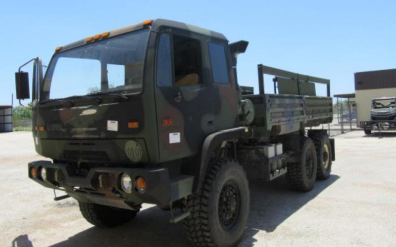 This Stewart Stevenson military truck was given to the Kempner Volunteer Fire Department to use as a brush truck. TEXAS A&amp;amp;M FOREST SERVICE
