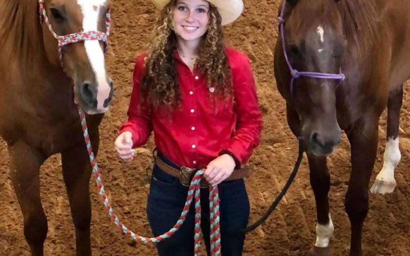 Katie Procter took reserve-champion honors in barrels this year at the State 4-H Horse Show. LAMPASAS COUNTY 4-H FACEBOOK PAGE | COURTESY PHOTO