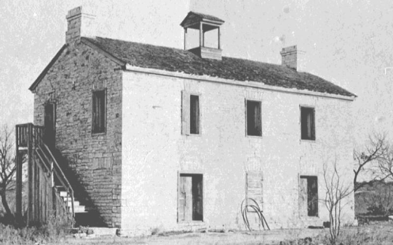courtesy photo | jeff jackson The Aten College building may or may not have been the scene of a shoot-up-the-town type of Christmas celebration in 1871. It was an active school from 1869 until sometime in the 1890s.
