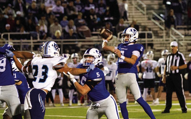 Bryson Roberts quarterbacked the Badgers to a successfull season in 2025. HUNTER KING | DISPATCH RECORD