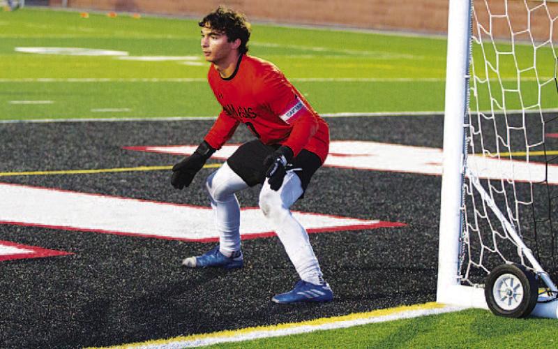 FILE PHOTO Michael Clayton has been great between the posts for Lampasas the past three seasons.