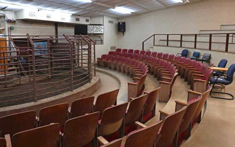 The once-full seats are now empty, as Lampasas Cattle Auction ends its run of 65 years in business. joycesarah mccabe | dispatch record