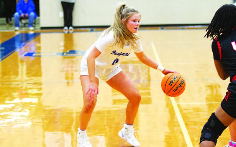 HUNTER KING | DISPATCH RECORD Addison Borchardt finished last Friday’s game with a team-high eight points.