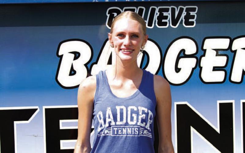 Name: Leah Phillips Class: Senior Sport: Tennis, Cross Country and Track Favorite Teacher or Coach: Coach Peiser Favorite Place in Lampasas: The tennis courts One Person You Look Up To: My mom Main Goal This Season: Make it to state