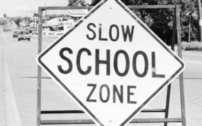 The Lampasas Police Department and Texas Highway Department, in cooperation with the Lampasas Independent School District, placed signs at various locations on Key Avenue to caution motorists to look out for schoolchildren crossing between the hours of 7:30 a.m. and 4 p.m. lampasas record, Sept. 20, 1972