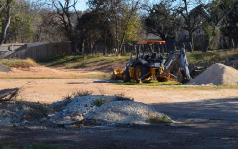 Construction of a new subdivision on Brown Street appears to be halted due to supply shortages. One contractor says the real estate market is steady in Lampasas. MASON HINES | DISPATCH RECORD