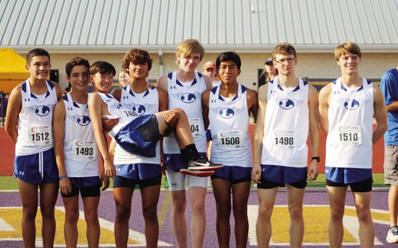 COURTESY PHOTO The boys’ team finished second in a difficult meet in Salado last week.