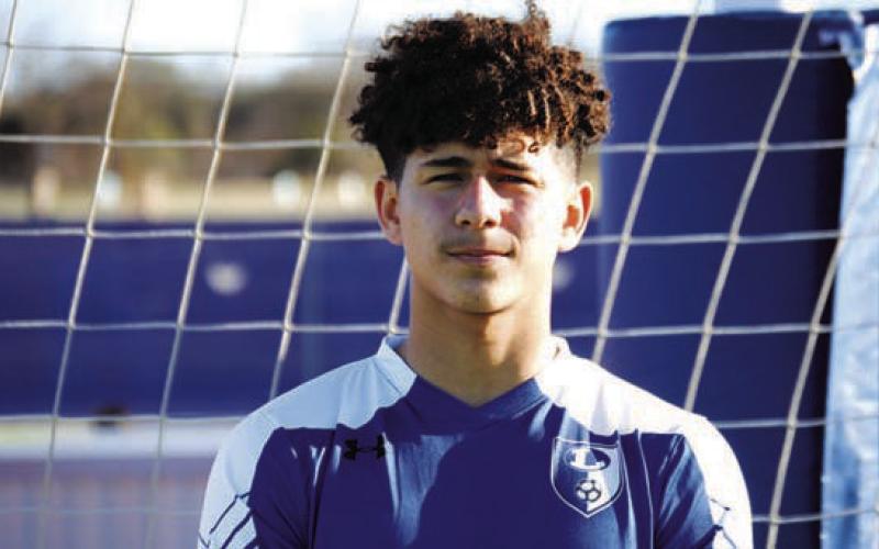 Name: Elias Ayala Class: Freshman Sport: Soccer, Track, Powerlifting and Football Role Model: My Older Brother Favorite Thing to Eat: PB&amp;amp;J One Place to Travel: Hong Kong Favorite Music Genre: Taylor Swift