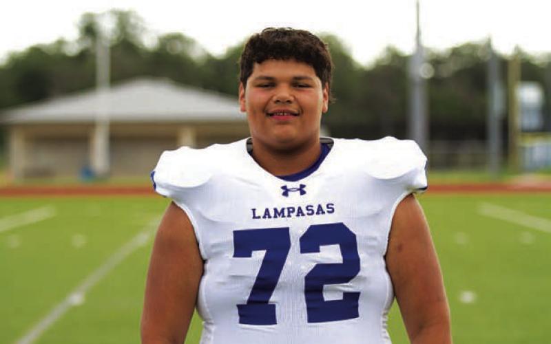 Name: Alex Mejorada Class: Sophomore Sport: Football and Powerlifting Favorite Teacher or Coach: Coach Kleckner Favorite Place in Lampasas: Storm’s One Person You Look Up To: My cousins Main Goal This Season: Get stronger