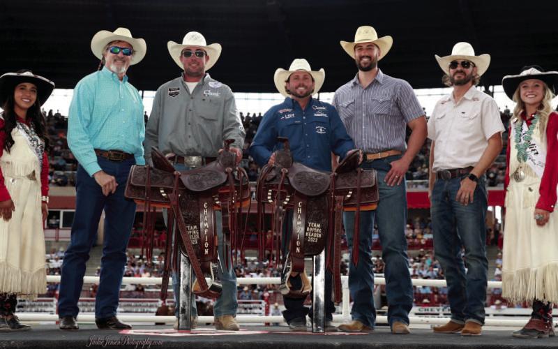 Lampasas man wins team roping event at the ‘Daddy of ’em all’