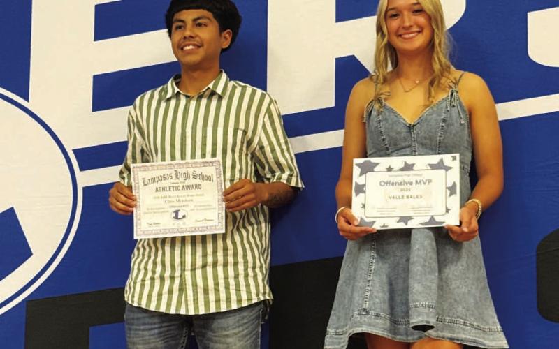 COURTESY PHOTO Chris Mendoza and Valle Bales both won the Offensive MVP for their seasons.