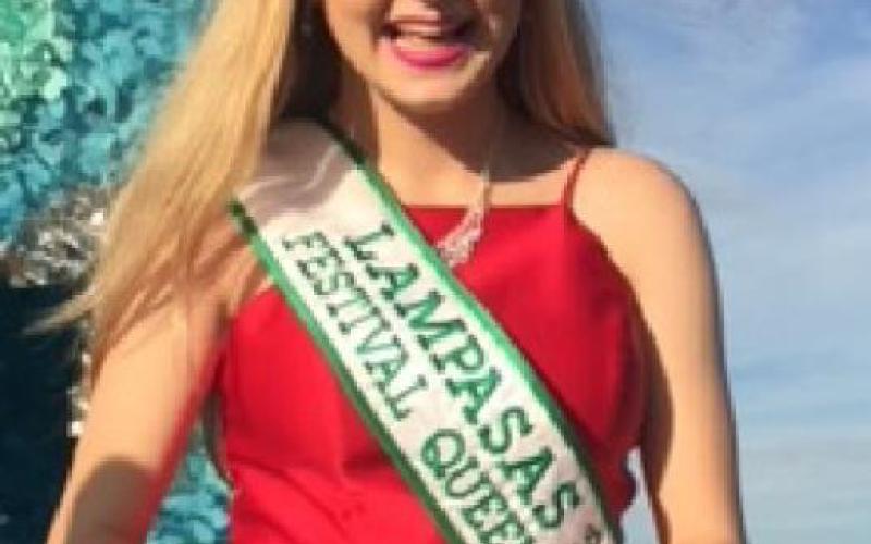 Miss Spring Ho 2018 Alexia Poole is shown riding on her float. COURTESY PHOTO