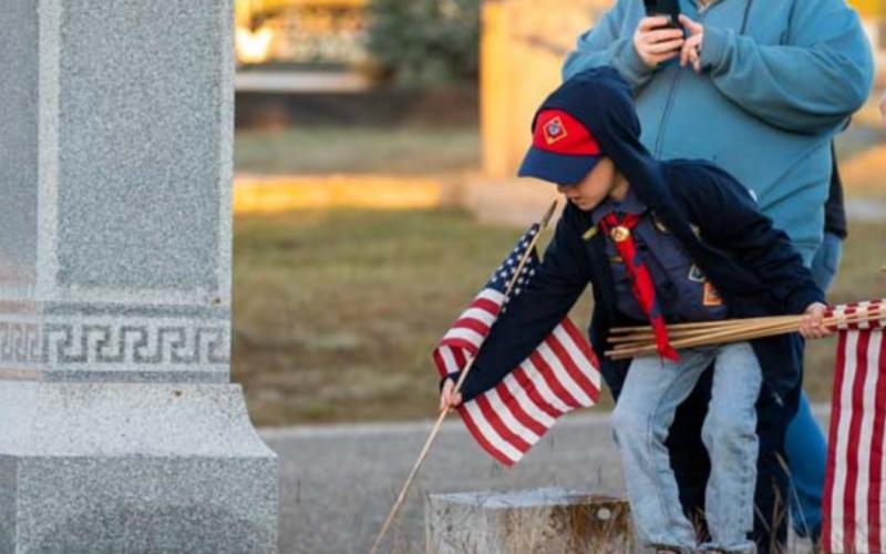 Scouts honor military veterans