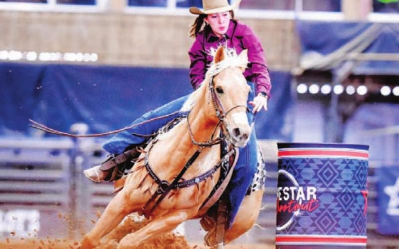 Procter and her horse, Bunny are looking to make the short-go and take home first place at next month’s national finals. COURTESY PHOTO