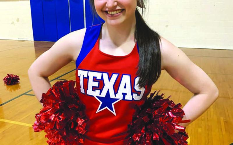 Bella Lindsey is headed to UTSA in the fall to continue cheering and her education. FILE PHOTO