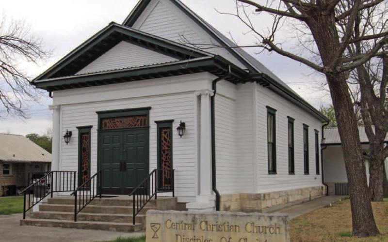 JOYCESARAH MCCABE | DISPATCH RECORD On Sunday at 9:30 a.m., Central Christian Church (Disciples of Christ) will celebrate its 140 years as a congregation, serving one another and loving the community of Lampasas. The church is located at 204 S. Broad St., where Nathan Herrod serves as pastor.