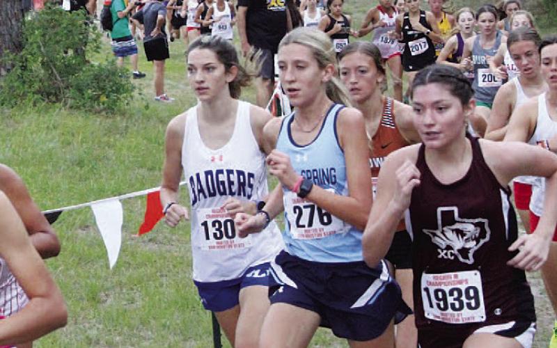 FILE PHOTO Here, Long runs in the regional cross country meet during her senior season.