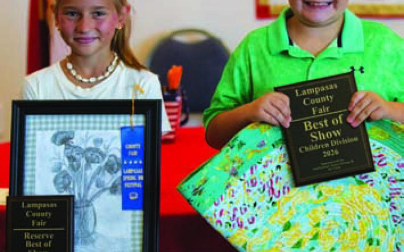 HUNTER KING | DISPATCH RECORD Mila Argo, left, was the reserve Best of Show winner in the child category, while Case Jones was the champion Best of Show winner.