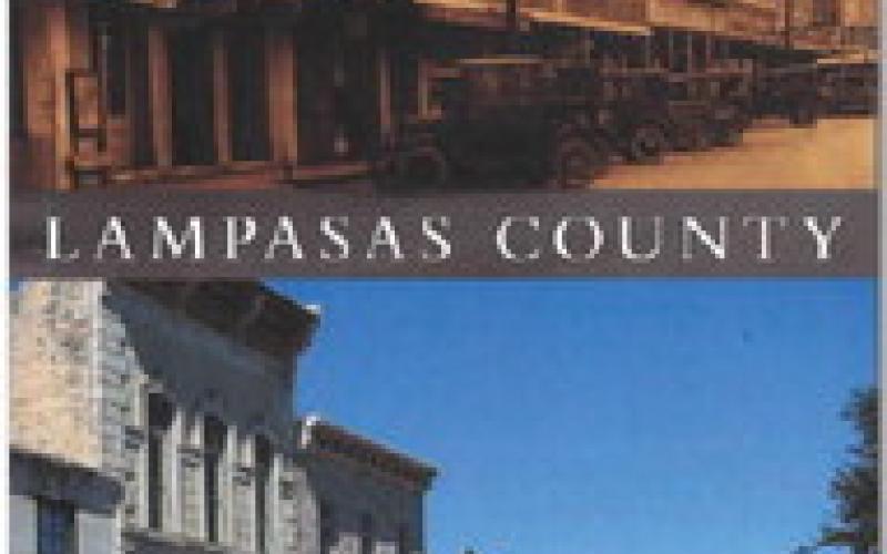 The book cover of “Lampasas County: Past &amp;amp; Present” depicts how historic buildings on the downtown courthouse square have changed over the past century. ARCADIA PUBLISHING