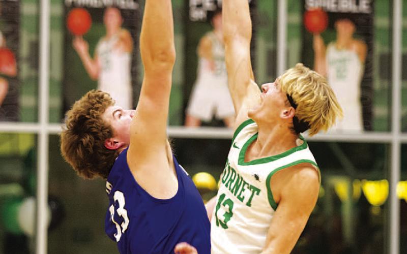 HUNTER KING | DISPATCH RECORD Beau Patterson will jump for the opening tip at 6 p.m. tonight.