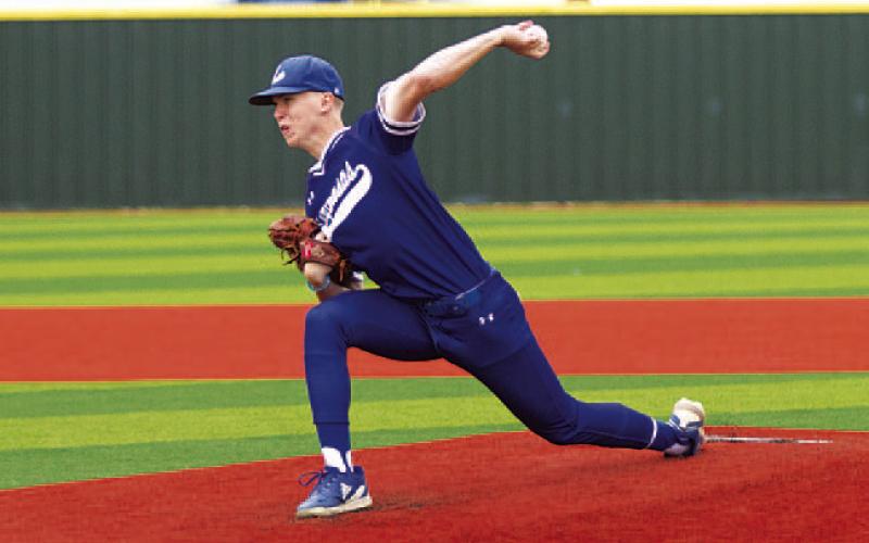 Jonas Andersen threw a no-hitter in Tuesday’s win over Jarrell. HUNTER KING | DISPATCH RECORD