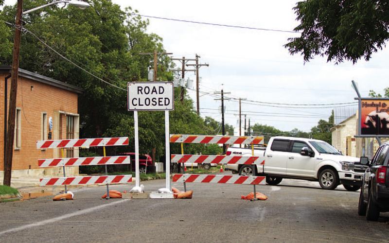 HUNTER KING | DISPATCH RECORD The city’s East Second Street Improvement Project has begun, which will encompass a full redesign of the roadway. Second Street from Main to Pecan will be closed during the work, as will several blocks of Main Street, Western Avenue and Live Oak Street.