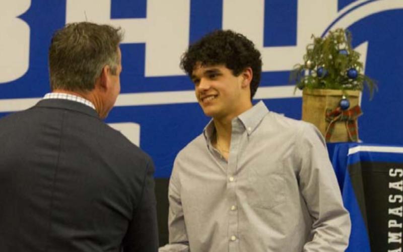 Dylan Sanchez was named the Offensive Back of the Year for his effort quarterbacking the Badgers in 2021. HUNTER KING | DISPATCH RECORD