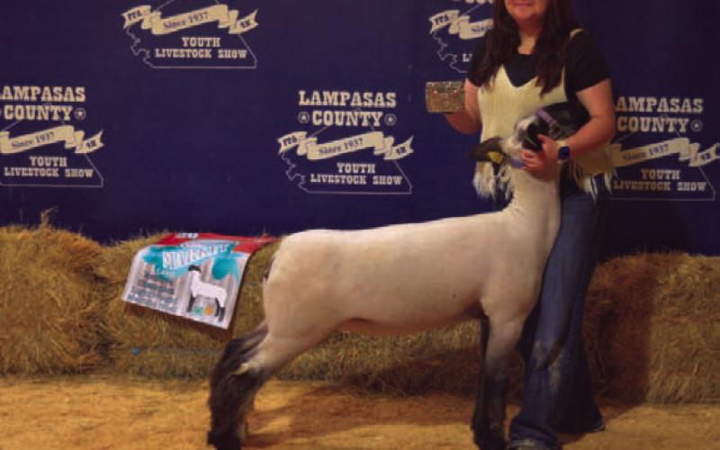 Sara Lusty garnered Senior Showmanship honors for lambs. ERICK MITCHELL | DISPATCH RECORD