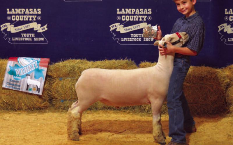 Earning Junior Showmanship for market lambs was Joseph Lusty. ERICK MITCHELL | DISPATCH RECORD