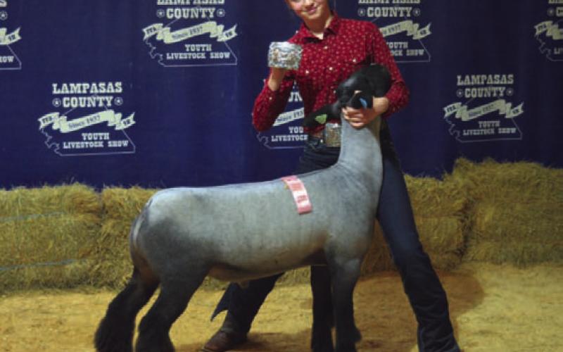 Lavinia Purdy was named the Intermediate Showman for lambs. ERICK MITCHELL | DISPATCH RECORD