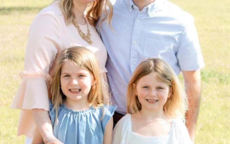 School Creek Baptist Church pastor John Latham is pictured with his wife, Shawna, and two daughters, Ava at left and Jaelyn. courtesy Photo