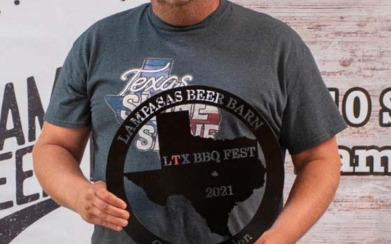 Clinton Ullman of Double U BBQ earned the grand-champion designation at the 2021 LTX BBQ Fest. COURTESY PHOTO