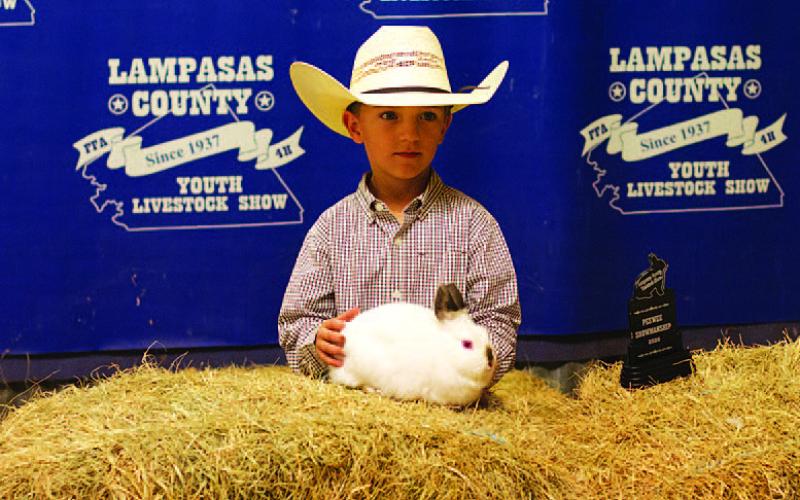 Named the Peewee Showmanship winner for rabbits was Clyde Clary. HUNTER KING | DISPATCH RECORD