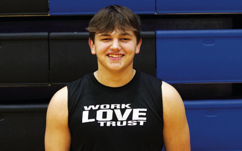 Name: Dylan Polmanteer Class: Junior Sport: Basketball Favorite School Subject: Securities and Investments Favorite Vacation: Hawaii One Person To Meet: Kevin Durant Main Goal This Season: Get to playoffs