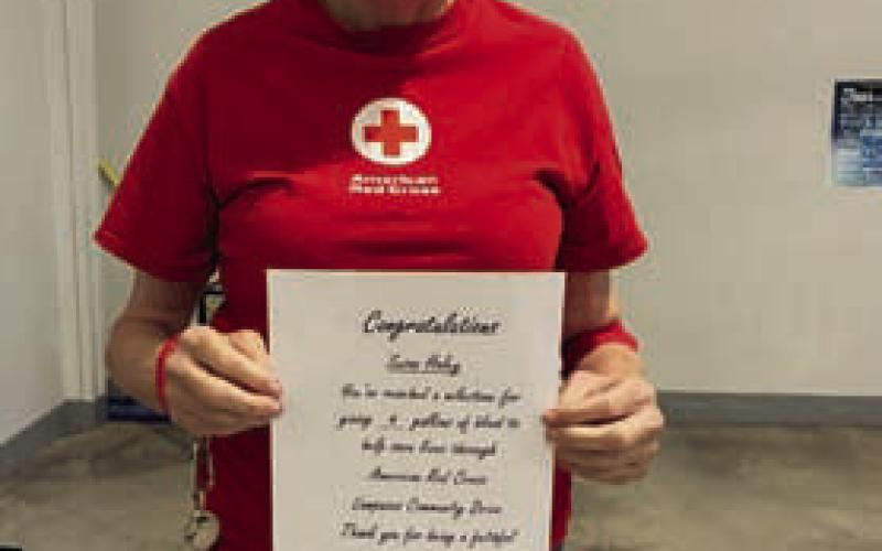 Susan Haley has donated 4 gallons of blood at community drives. COURTESY PHOTO