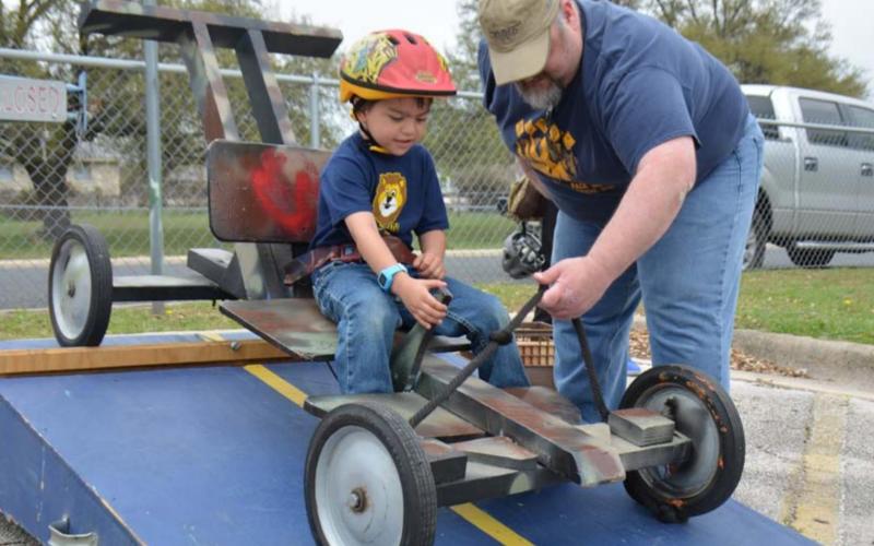 Cub Scouts compete in downhill race
